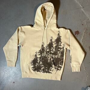 2000s element skateboards hoodie tan